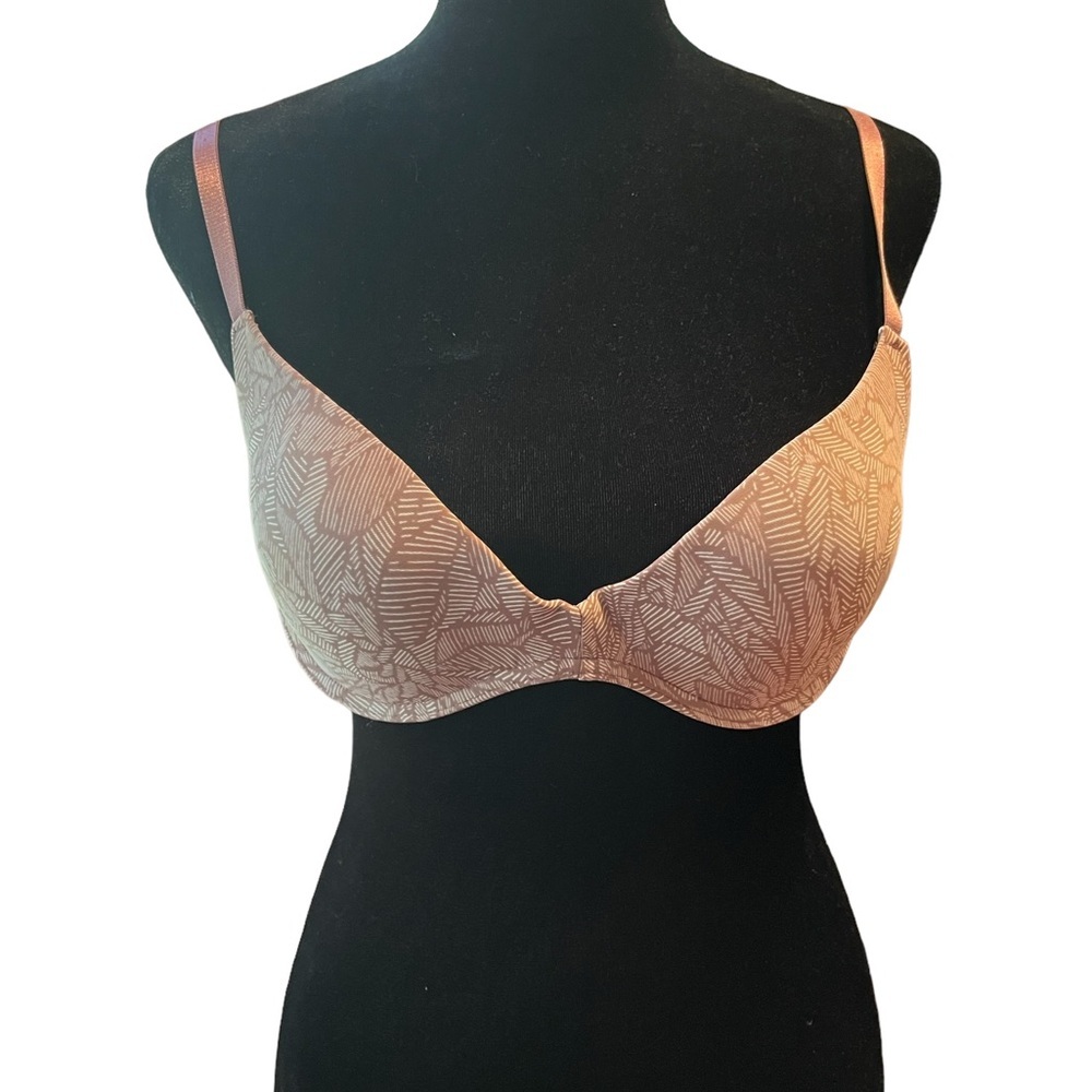 Danskin Mauve Leaf‎ Design Bra​